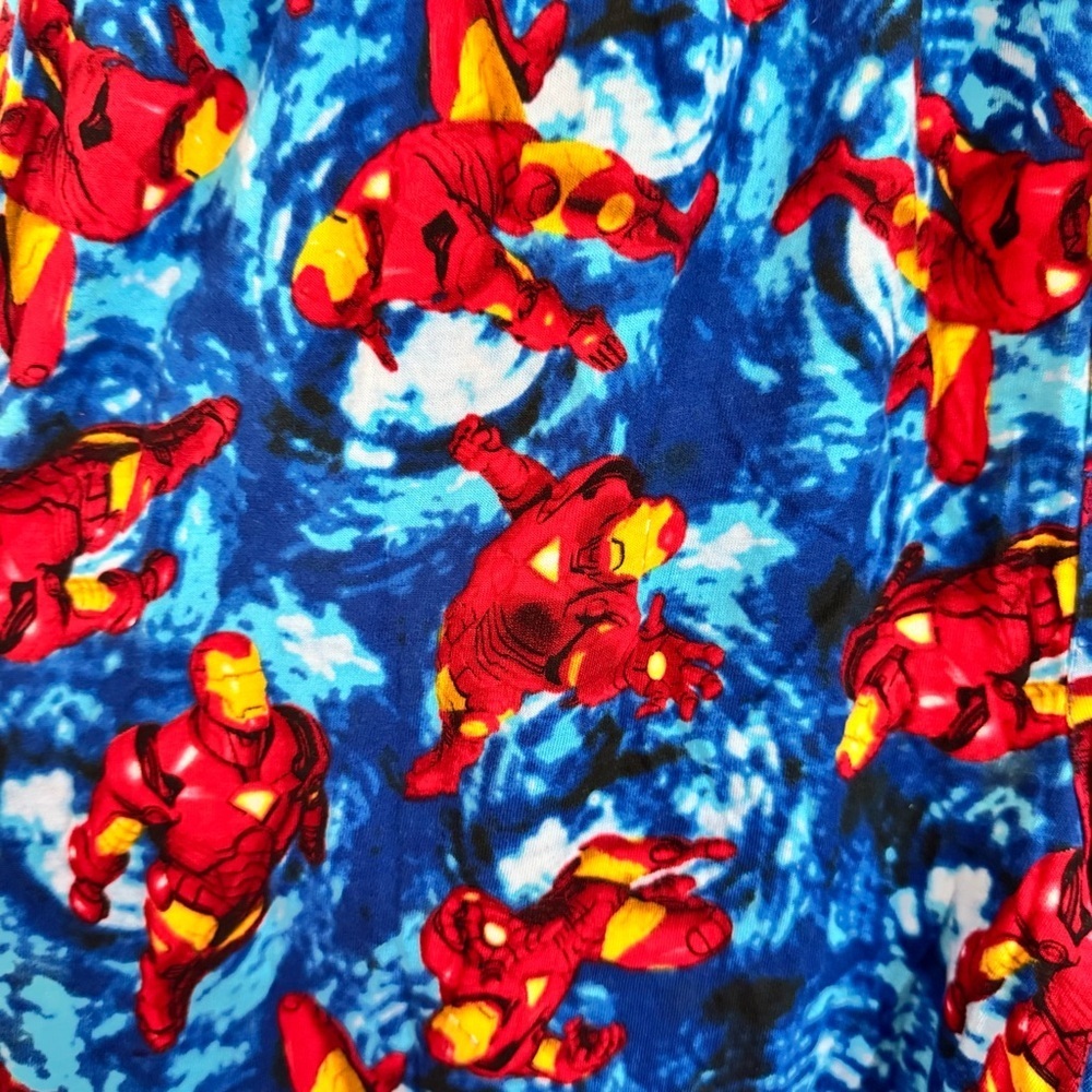 RARE! Marvel Comics Iron Man Pulse Pajama Pants Men's Small Blue Sleep Lounge